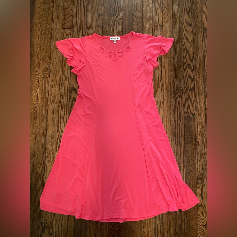Wonder Nation Pink Flutter Sleeve A-Line Dress